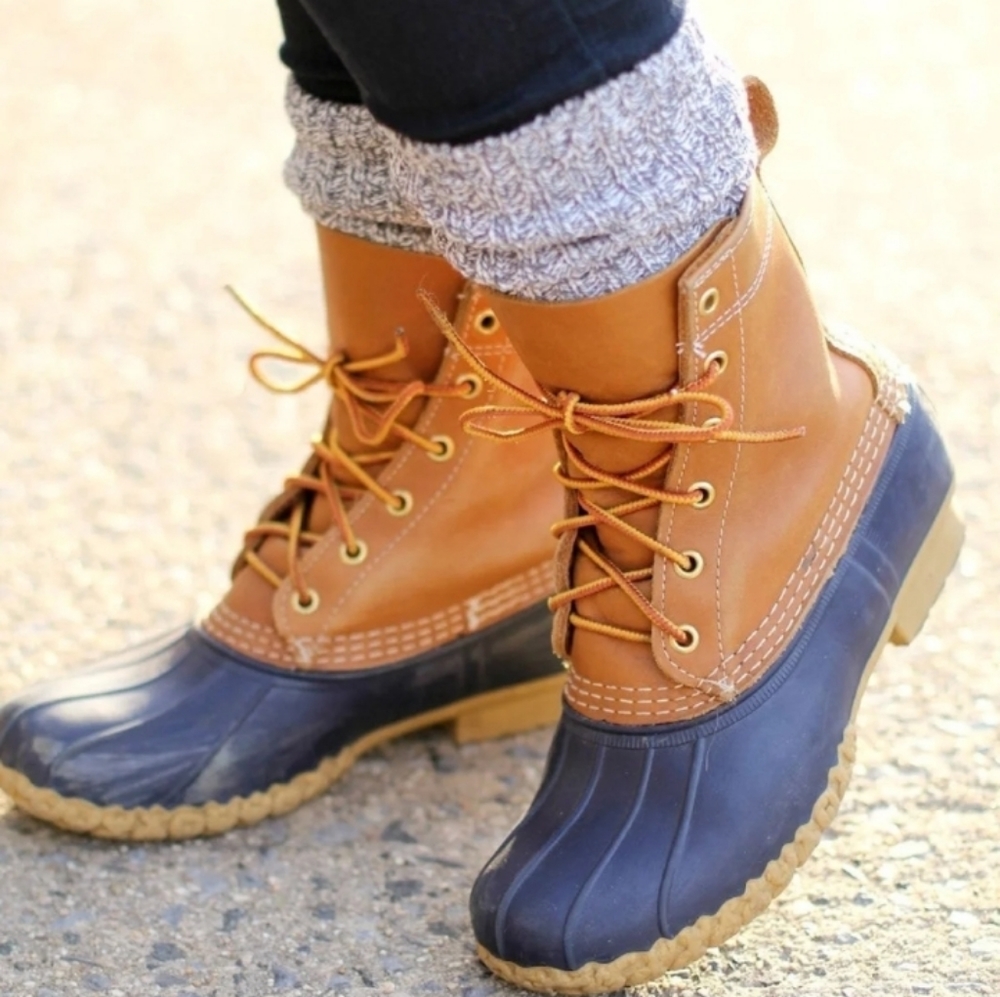 OUTWOODS Duck Boots Rain Faux Leather Waterproof Rubber Boots NWOT